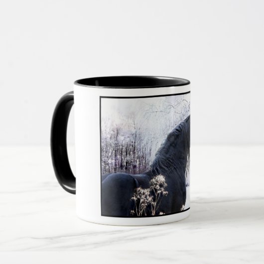 Tasse "Raphael & Snowy Trees" (Vorderseite Links)