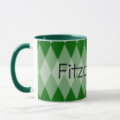 Tasse - Raute mit Name (Links)