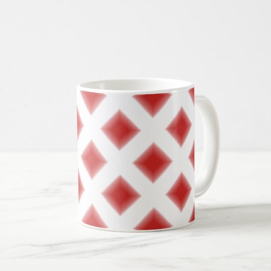 Tasse - Red Diamonds (VorderseiteRechts)
