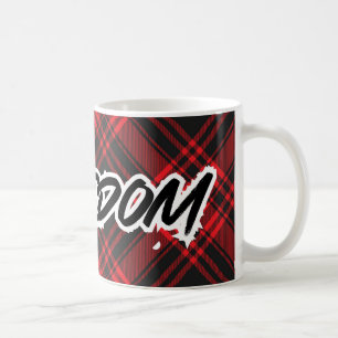 Tasse "Red Kariert Freedom"