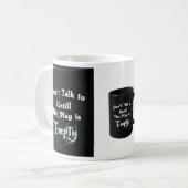 Tasse 'Red nicht mit mir' – Sarkastischer Kaffeebe (Vorderseite Links)