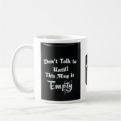 Tasse 'Red nicht mit mir' – Sarkastischer Kaffeebe (Links)