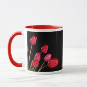 Tasse "Red Tulips on Black" (Links)