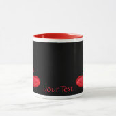 Tasse "Red Tulips on Black" (Zentrum)
