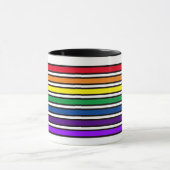Tasse - Regenbogenfarbene Balken (Zentrum)