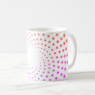 Tasse - Regenbogenfarbene Sternwirbel