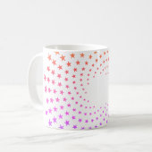 Tasse - Regenbogenfarbene Sternwirbel (Vorderseite Links)