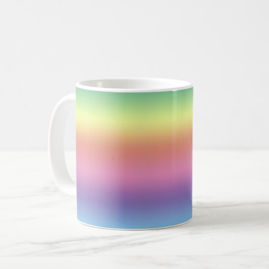 Tasse - Regenbogenstreifen (Vorderseite Links)
