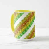 Tasse - Reihen von Gelatine Daisies (Vorderseite Links)