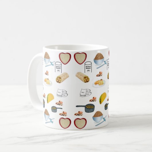 Tasse Reisbohnen (Vorderseite Links)