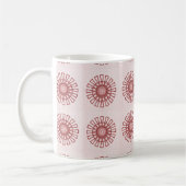 Tasse Retro Floral, Maroon (Links)