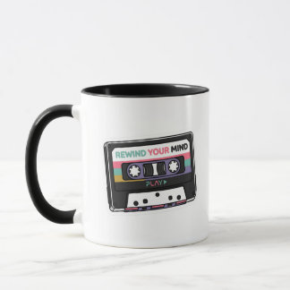 Tasse 'Rewind Your Mind Retro 90s Audio Cassette'
