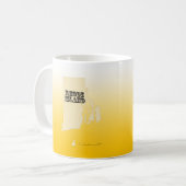 Tasse - Rhode Island Staat Karte mit Stadt (Vorderseite Links)