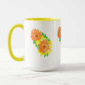Tasse : Ringelblumen . (Links)
