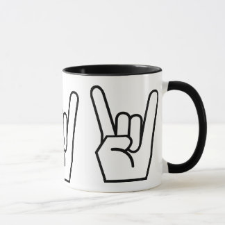 Tasse, Rock-and-Roll, schwarz Tasse