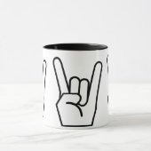 Tasse, Rock-and-Roll, schwarz Tasse (Zentrum)