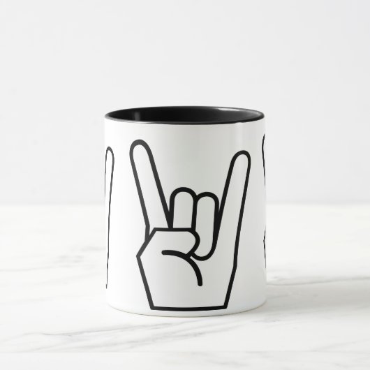 Tasse, Rock-and-Roll, schwarz Tasse (Zentrum)