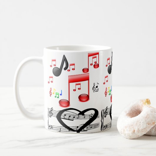 Tasse Rockmusik (Mit Donut)