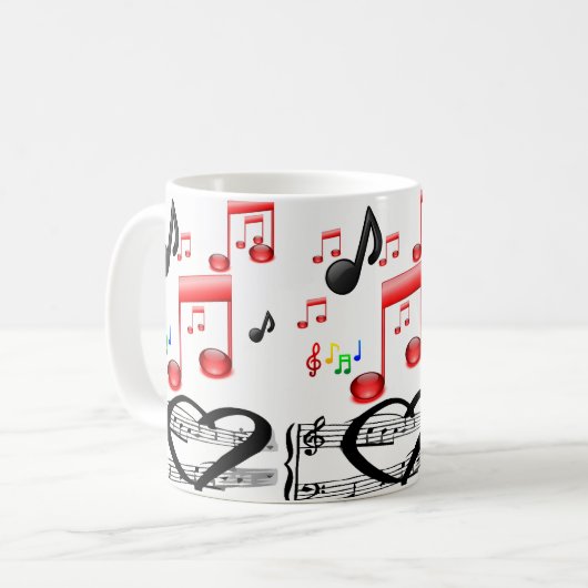 Tasse Rockmusik (Vorderseite Links)