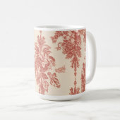 Tasse, romantischer Teppich in Rot Kaffeetasse (VorderseiteRechts)