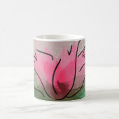 Tasse, rosa Blume Kaffeetasse (Mittel)