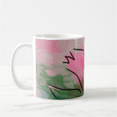 Tasse, rosa Blume Kaffeetasse (Links)