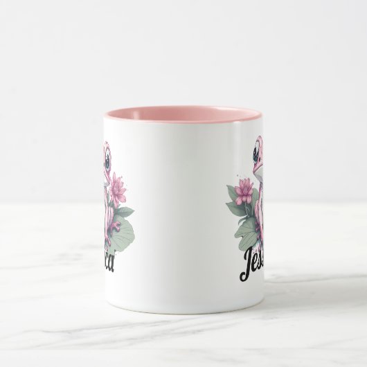 Tasse Rosa Frosch (Zentrum)