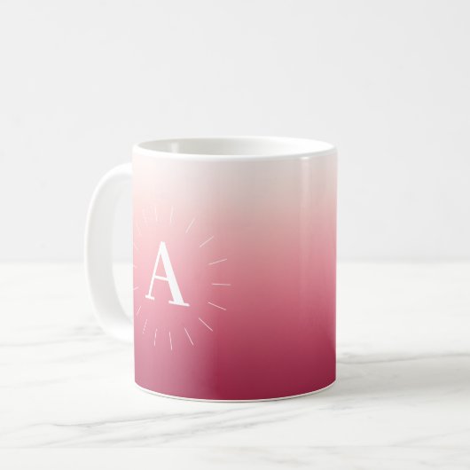 Tasse rosa Gradient (Vorderseite Links)