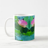 Tasse Rosa Lotus Abstrakt (Links)