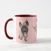 Tasse rosa puppy aus Mecheln (Links)