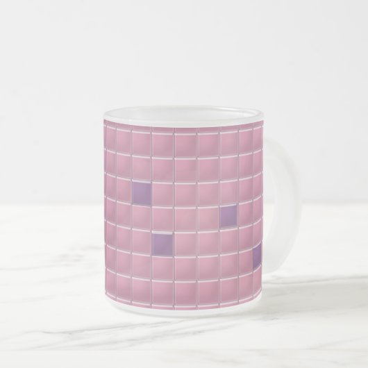 Tasse - Rosa Square Mosaik (VorderseiteRechts)