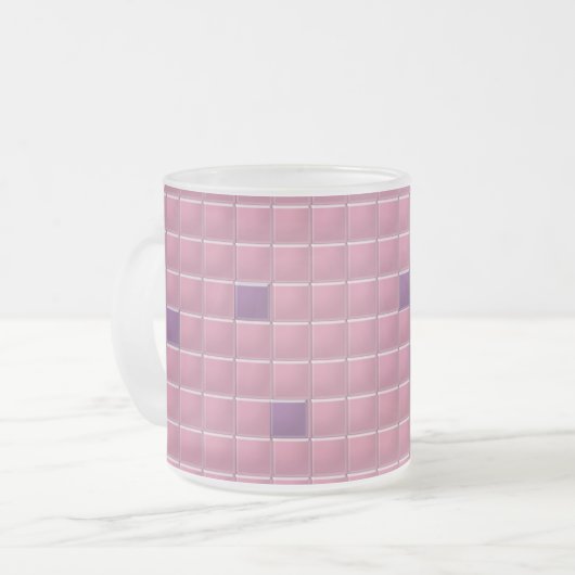Tasse - Rosa Square Mosaik (Vorderseite Links)