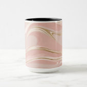 Tasse Rosa und Goldmarmor - elegant Minimalistisch (Zentrum)