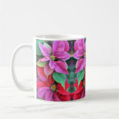 Tasse Rosa und Rote Poinsettias (Links)