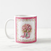 Tasse Rosa und Weiß Bouquet (Links)