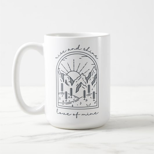 Tasse "Rose und Shine Coffee" (b) (Links)