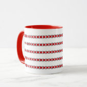 Tasse - Rote und schwarze Formen (Vorderseite Links)