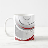 Tasse Rotes und Weißes Herz (Links)