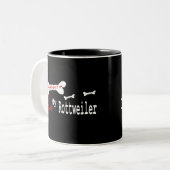 Tasse Rottweiler (I Liebe) (Vorderseite Links)
