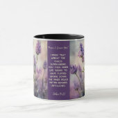 Tasse Ruhige Lavendelfelder Anpassbare Tasse (Zentrum)