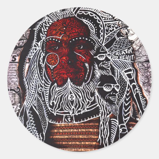 Tasse Runder Aufkleber (Vorderseite)