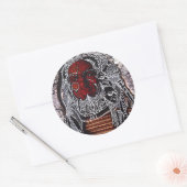 Tasse Runder Aufkleber (Umschlag)