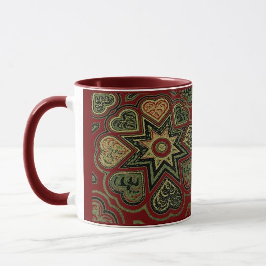 Tasse "Rustikales Herz" (Links)