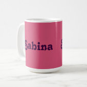 Tasse Sabina (Vorderseite Links)