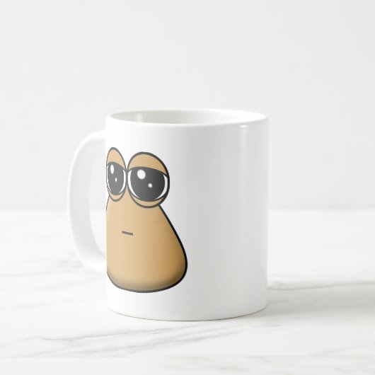 Tasse - Sad Baby Pou (Vorderseite Links)