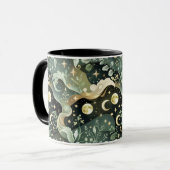Tasse – Salbeigrün Celestial Moon (Vorderseite Links)