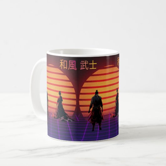 Tasse Samurai japanischer Stil (Vorderseite Links)