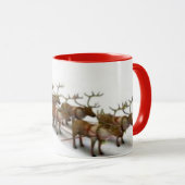 Tasse Santa, Sleigh und Rentier (VorderseiteRechts)