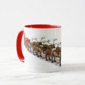 Tasse Santa, Sleigh und Rentier (Vorderseite Links)