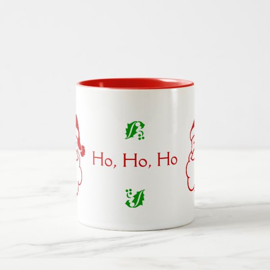 Tasse - Santa und Holly (Mittel)